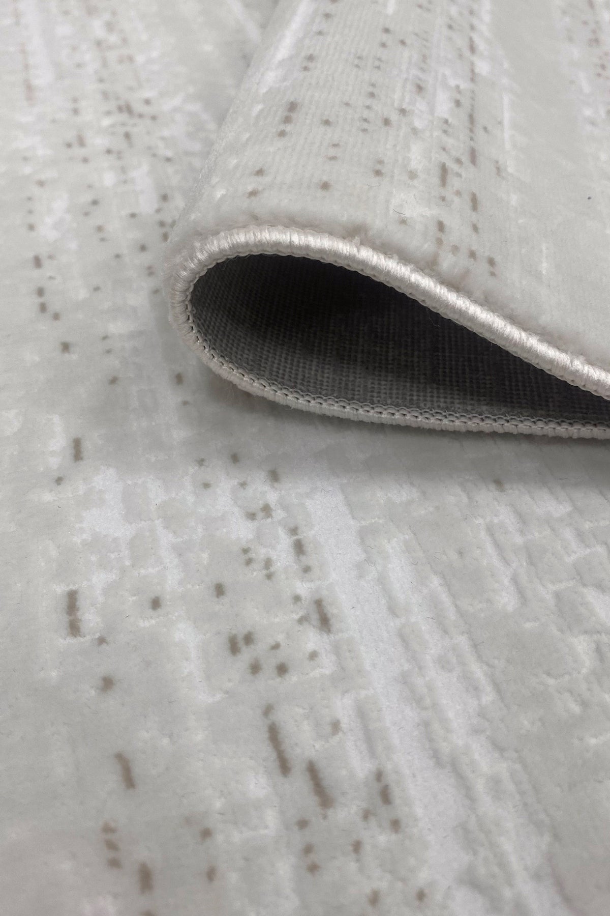İnce Bambu Serisi Krem Gri Bambu Halı