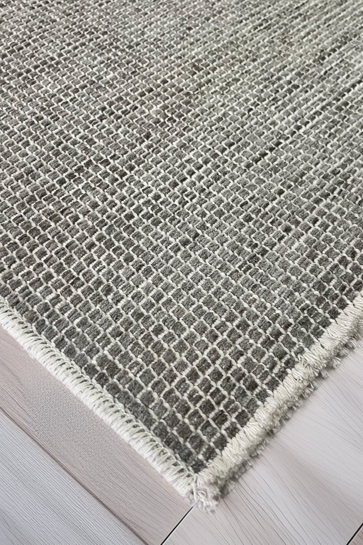 Divan Serisi Gri Yıkanabilir Kilim