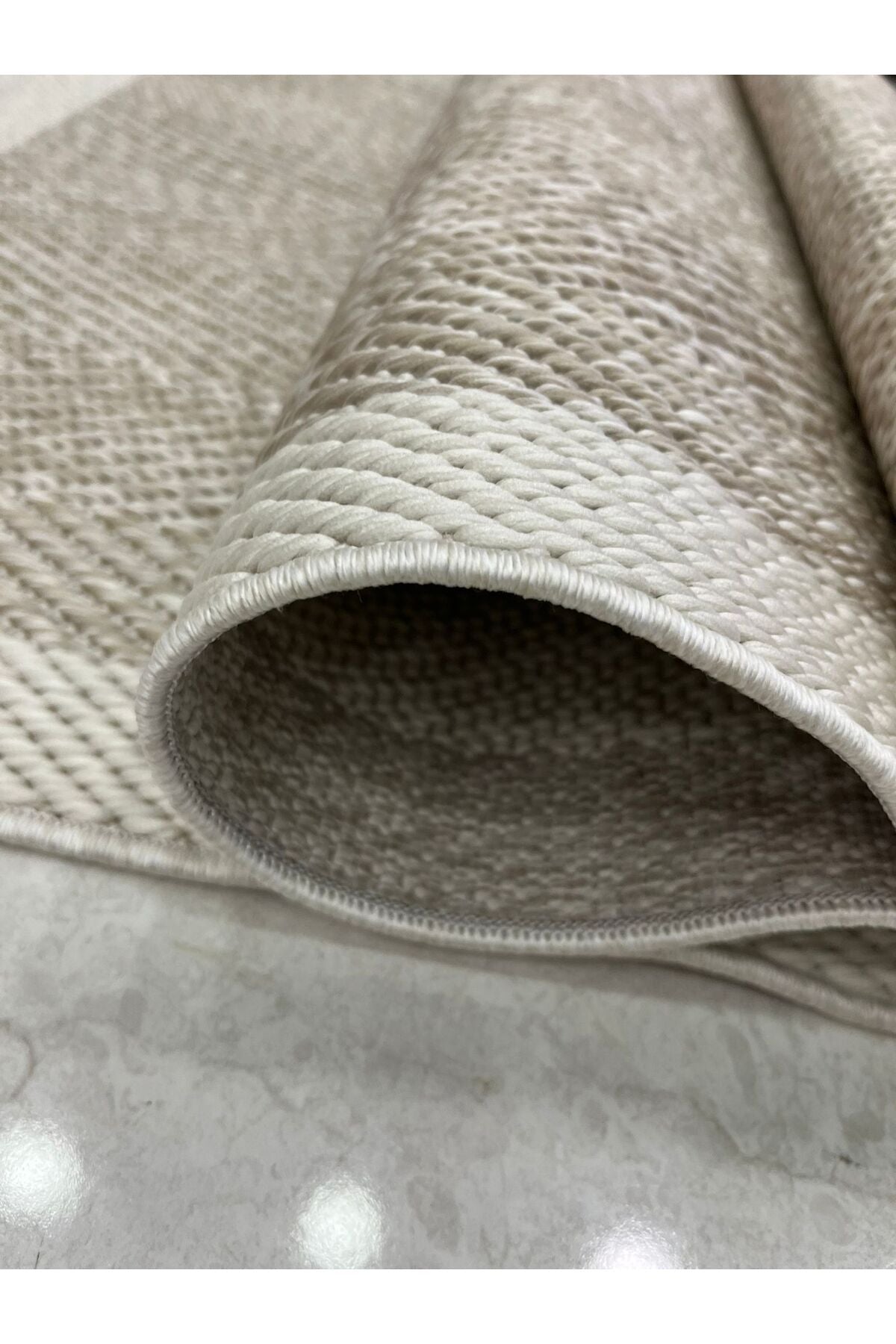 Jüt Sisal Serisi Bej Sisal Halı