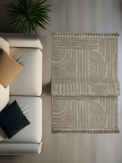 Yeni Sezon Bohem Dokuma Yıkanabilir Modern Salon Oturma Odası Halı Tokyo Taş Yolu