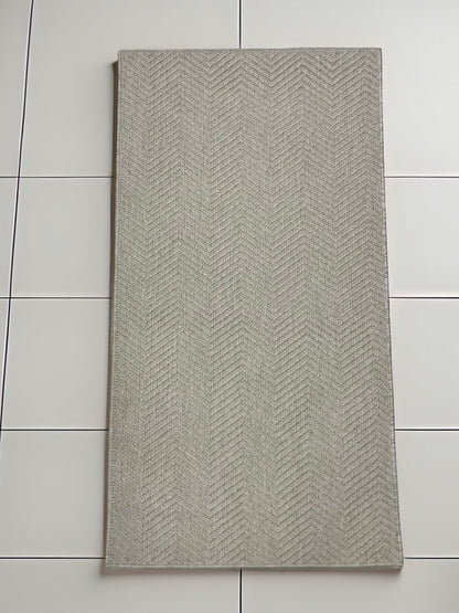 Veranda Gri Jüt Görünüm Sisal Halı Leke Tutmaz Sade Hasır Dokuma İskandinav Salon Mutfak Halısı